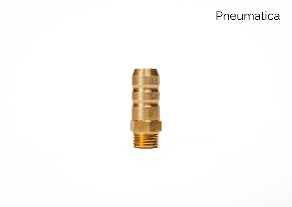 Productfoto van een nippel messing