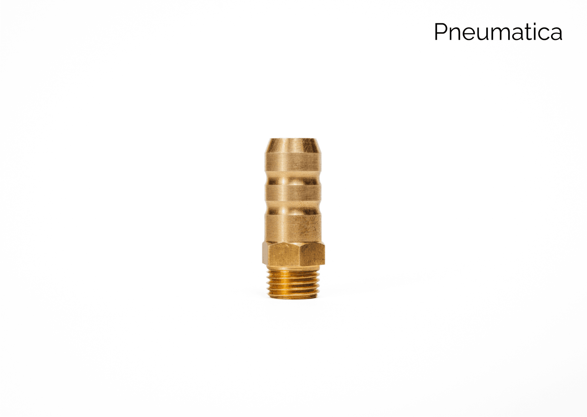Productfoto van een nippel messing